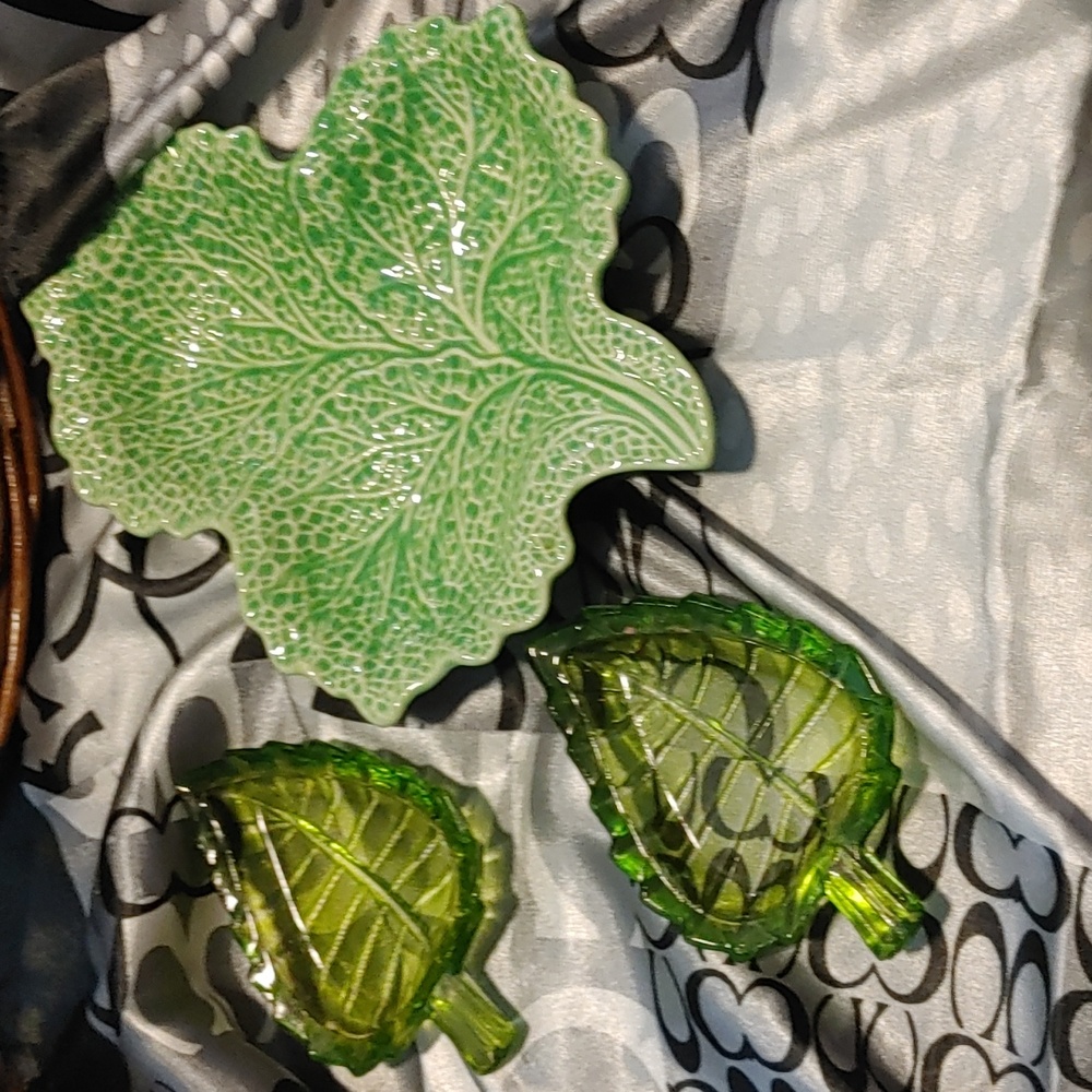 3/$50 Larger Green Dish Shorter & Son